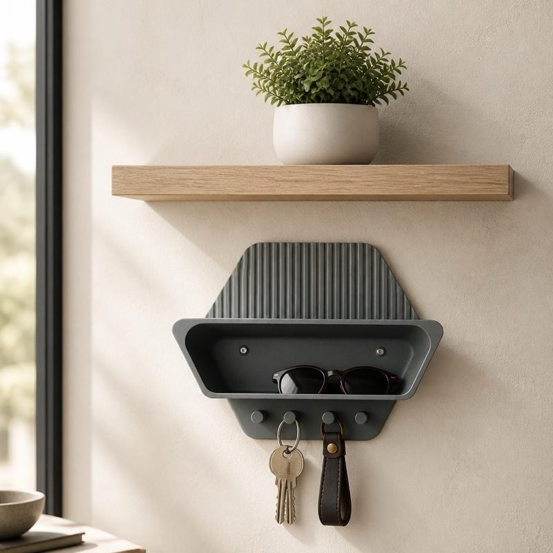 Key hooks with storage
